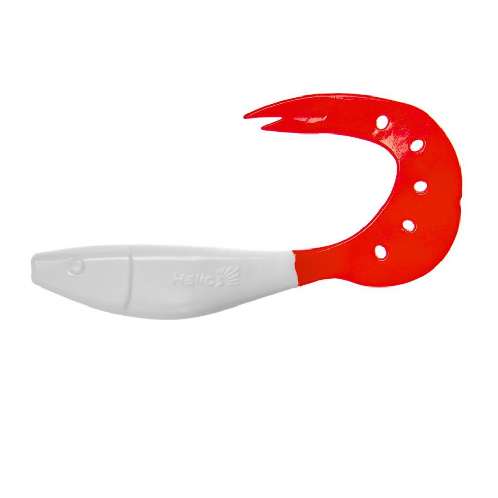 Твистер Helios Kasandra 4"29/10,9см, цвет White RT 5 шт HS-34/1-003 , 
